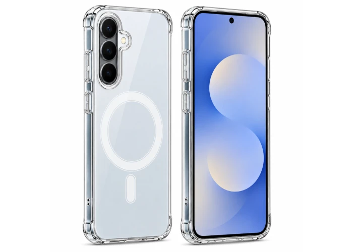 Samsung Galaxy S25 FE / S26 FE - Magnetisk Hybrid cover - Magsafe kompatibel - Transparent