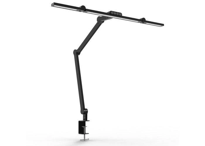 Skrivebordslampe - LED - Tranformerbar med svingarm - 1600 Lumen - Sort