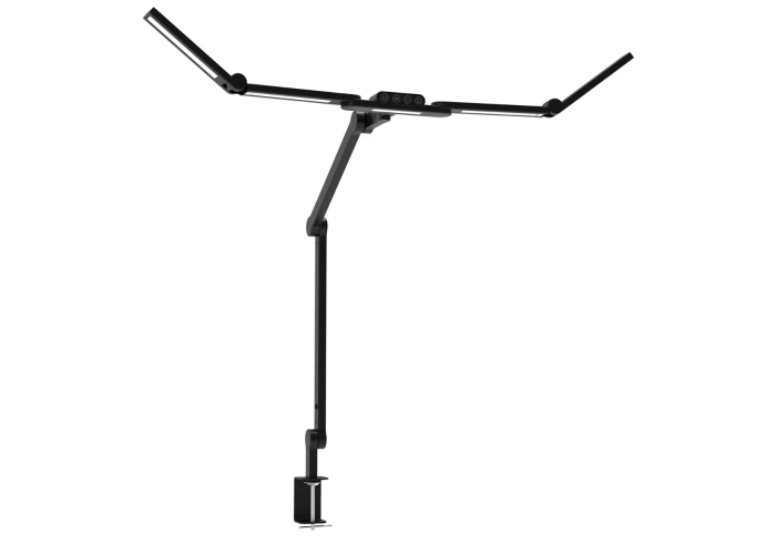 LED Skrivebordslampe - Transformbar med svingarm og holder - PLUS