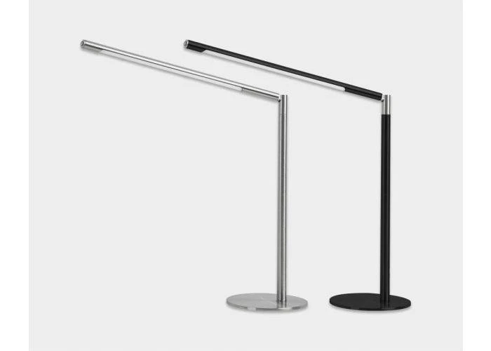 Metal Skrivebordslampe - Med Base og Transformbar arm - Hvid