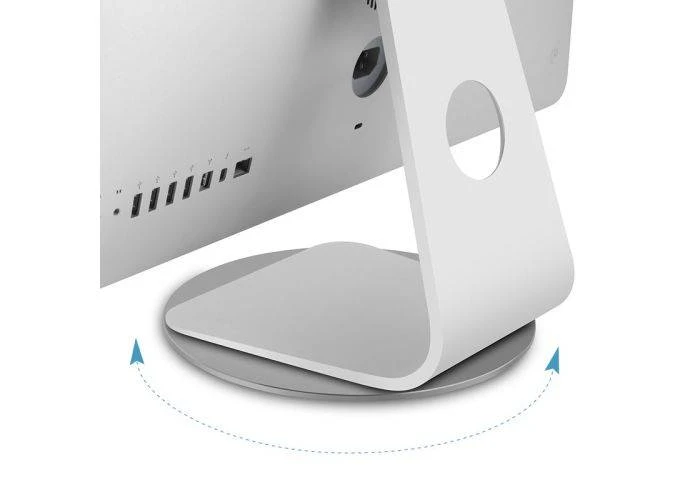 WERGON - Elias - Roterbar Skærm/Tablet Stand - Silikone - 380 grader - Sølv