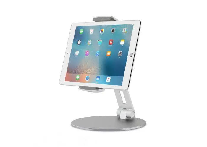 WERGON - Niels - iPhone / Smartphone / Tablet - Aluminium Fleksibel Desktop Design holder 7-12,9" - Sølv