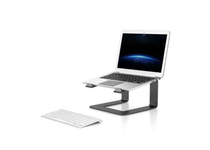 WERGON - Carl - Laptop/MacBook holder – Aluminium/Silikone 10-17" - Sort