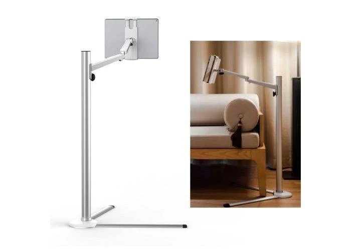 WERGON - Vega - iPhone / tablet holder -  4-13" - Justerbar Design Alu holder H:31-95cm - Sølv
