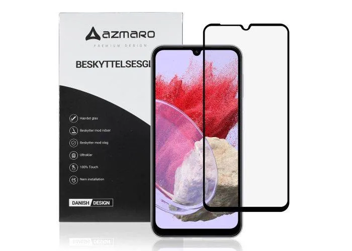 Samsung Galaxy M34 - Azmaro Premium hærdet beskyttelsesglas - Komplet dækning
