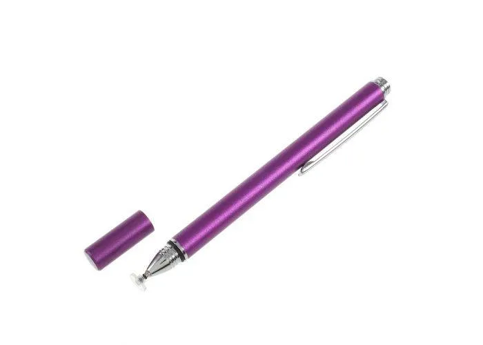 Kapacitiv Touch/stylus pen - Med Præcisions disk - Lilla