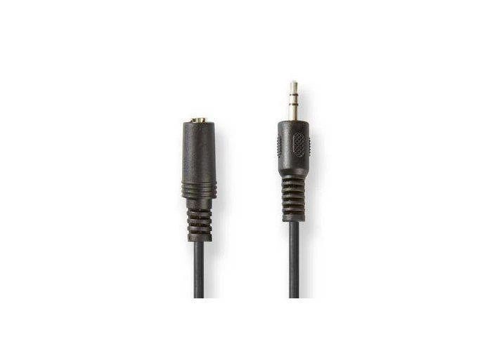 Stereo Minijack 3.5mm forlængerkabel - Sort - 3 m