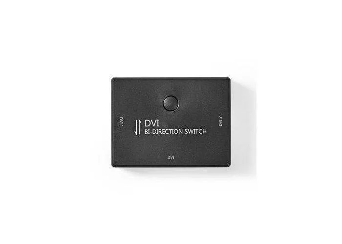 DVI Switch - 1080p/60 Hz - 2 vejs - Sort
