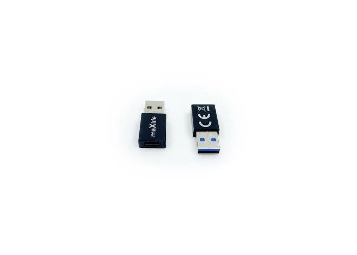 Maxlife USB-A til USB-C 60W adapter - Sort