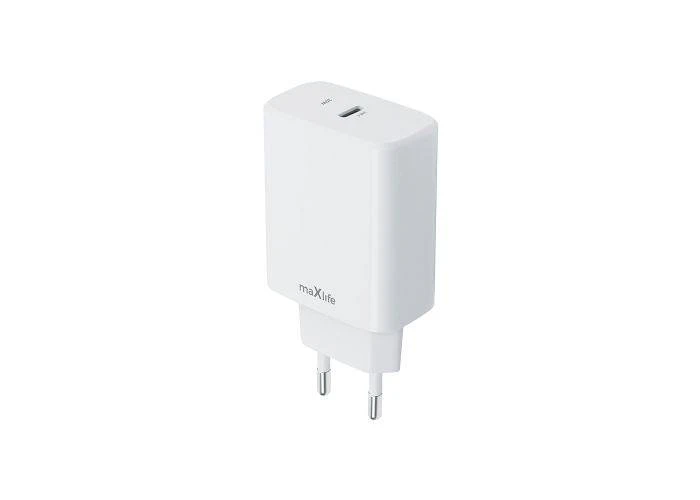 Maxlife USB-C PD 20W hurtig oplader - Hvid
