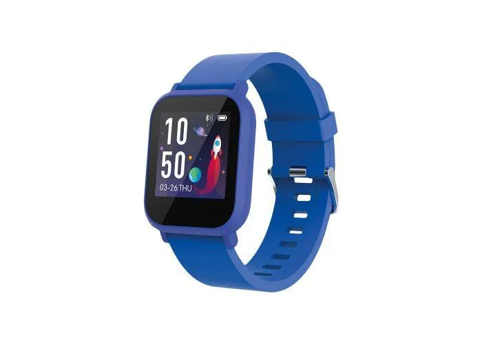 Maxlife MXSW-200 til børn - Vandtæt, Bluetooth, puls, spil - Med dansk sprog - Blå