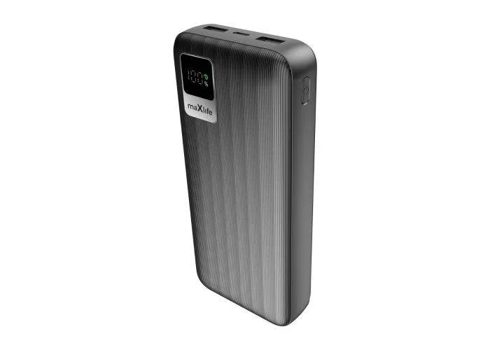 Maxlife powerbank MXPB-07 20000mAh med digital display - Sort