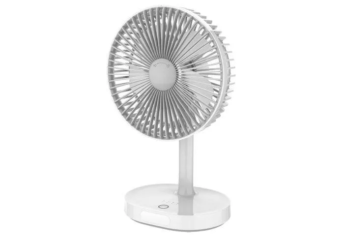 PLATINET Bordventilator 3000 mAh - Hvid/Grå