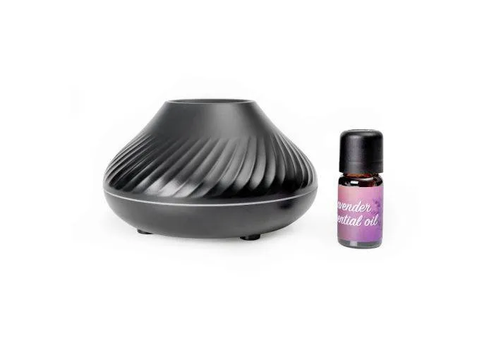 Platinet Aroma diffuser / Luftfugter - LED flamme effekt - Sort