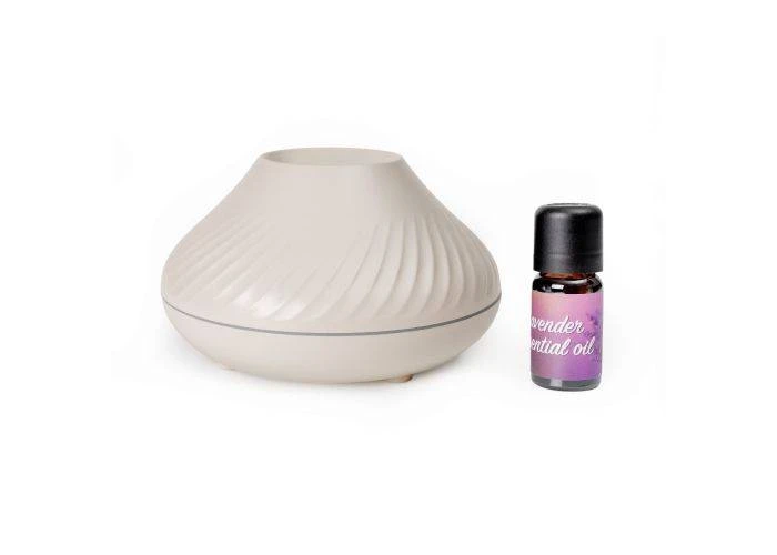 Platinet Aroma diffuser / Luftfugter - LED flamme effekt - Hvid