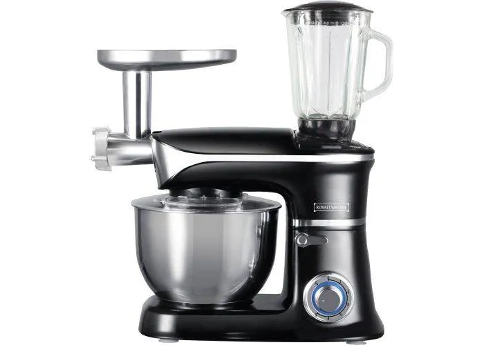 Royalty Line 3-i-1 Køkkenmaskine 1900W / 6.5L Hakker/Blender/Røre - Sort