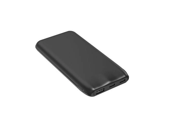 Platinet Powerbank 10000mAh - 2x USB-C porte & 1x USB-A - Sort