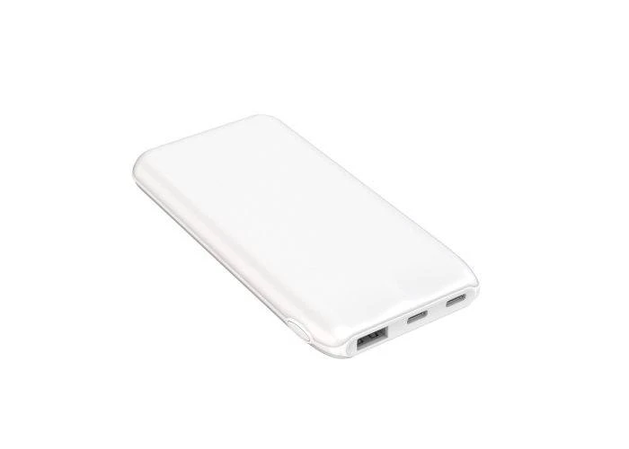 Platinet Powerbank 10000mAh - 2x USB-C porte & 1x USB-A - Hvid