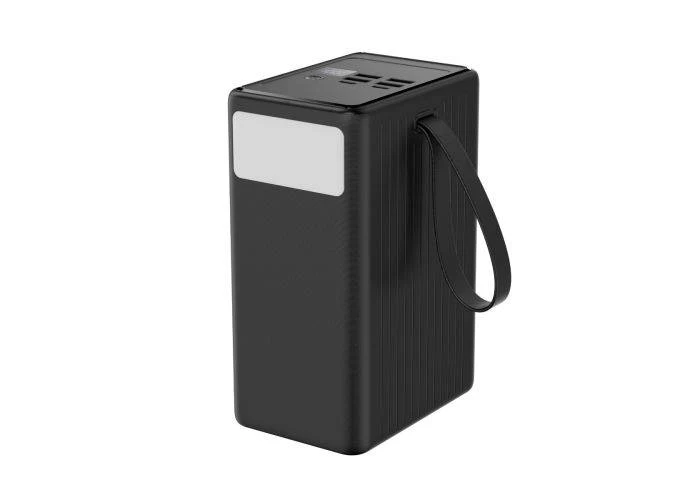 Platinet Powerbank 80000mAh / PD 20W Quick charge - med lommelygte - Sort