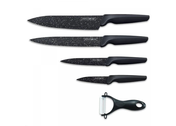 Royalty Line Knivsæt i 5 dele - Non-Stick belægning - Sort