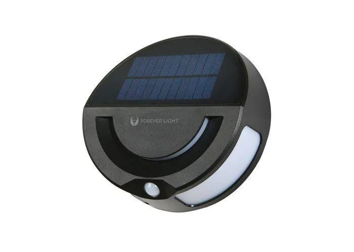 Forever udendørs 32x LED væglampe med solceller med bevægelsessensor - Sort