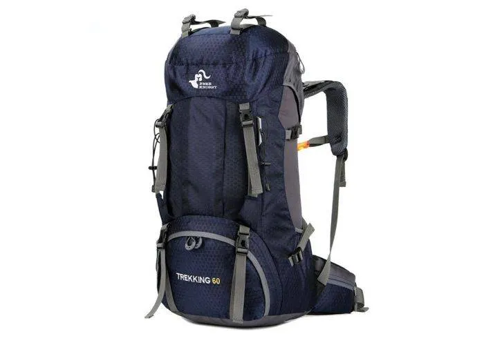 FREEDOM KNIGHT backpack/Rygsæk 60L - Med regnslag - Mørkeblå