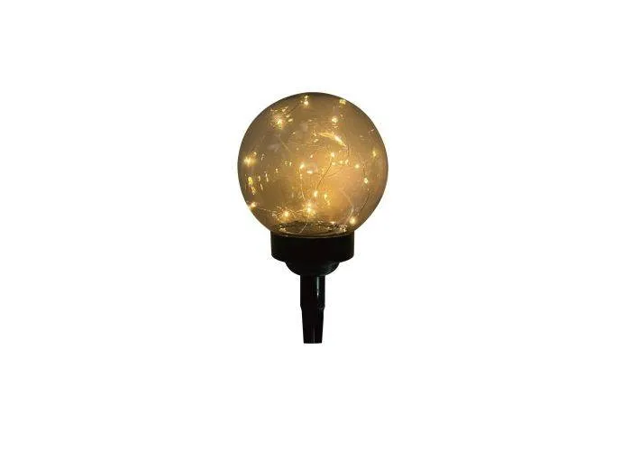 Mia Solar solcelle kuglelampe med lyskæde Ø15cm