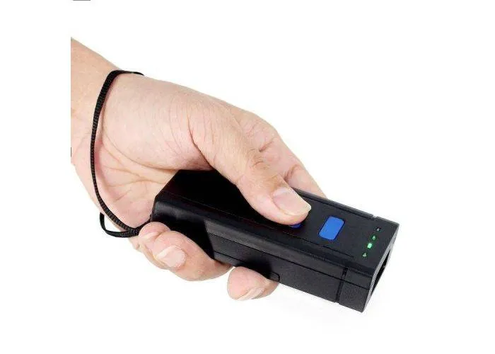 Stregkodescanner bærbar 2D Bluetooth V.4.1 / 2.4Ghz Trådløs Laser scanner- Sort - Scan EAN og QR koder