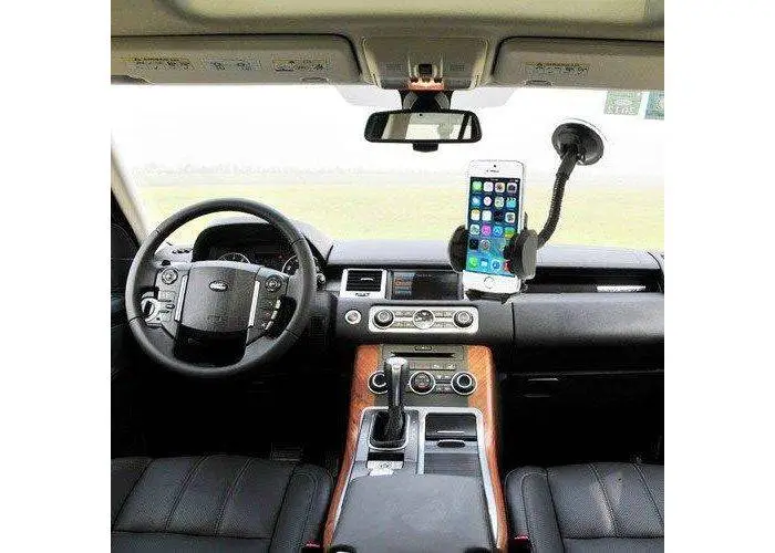 2 i 1 Universal Holder til Bilen m. Sugekop iPhone/Samsung