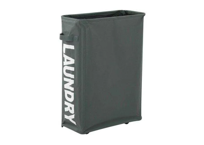LAUNDRY - Slim foldbar vasketøjskurv med hjul - 40 * 18.5 * 60cm - Grå