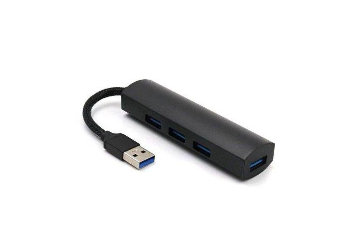 USB 3.0 hub/adapter - Få ekstra 4 USB indgange til Laptop/PC mm - Sort