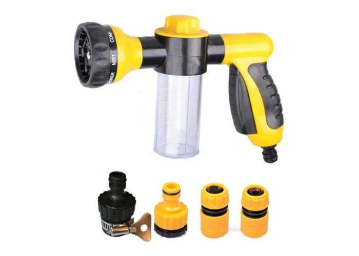 Vandingspistol med tank og 8 funktioner