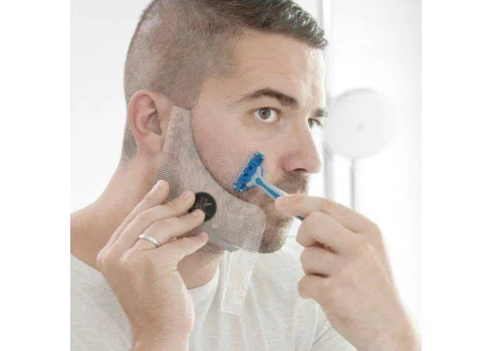 Wellness Hipster Barber skægkam skabelon
