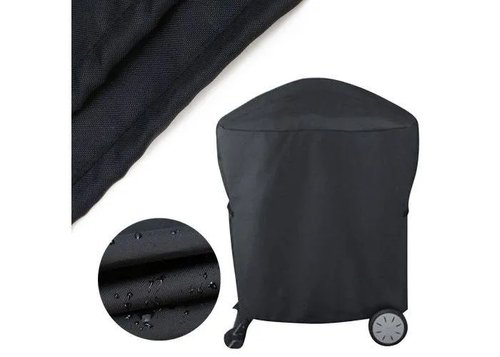 Grill Overtræk til  Weber Q1000 Q2000 - 54x76x69cm - Vandtæt - Sort