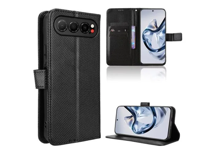 ZTE nubia Air - Cover med kortholdere og Inkl. Aftagelig strop - Sort