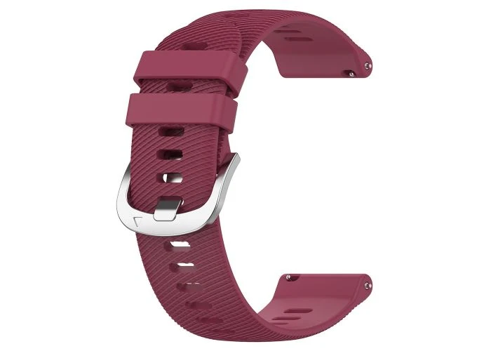 Garmin Forerunner 570 42mm / D2 Air X10 - Silikone urrem 20mm - Vinrød