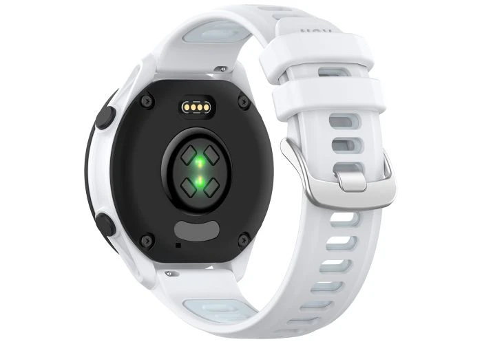 Garmin Vivomove HR Sport - Silikone urrem 20mm - Dual color - Hvid/lyseblå