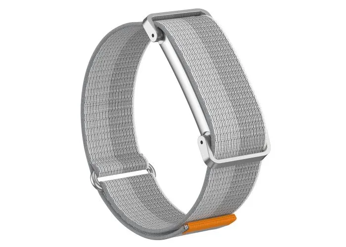Google Fitbit Air - Urrem i nylon tekstil med metal urkasse - Sølv