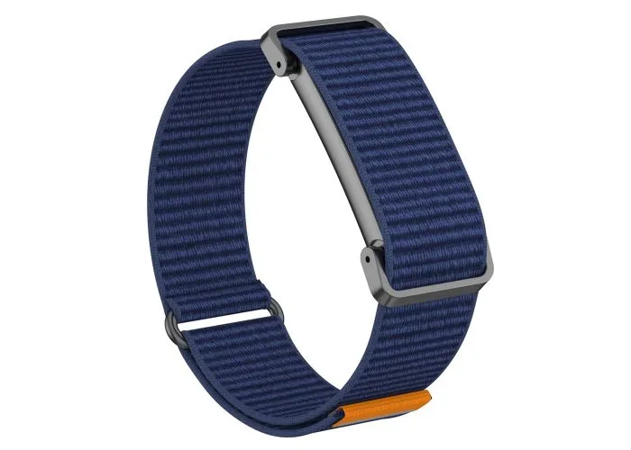 Google Fitbit Air - Urrem i nylon tekstil med metal urkasse - Safirblå