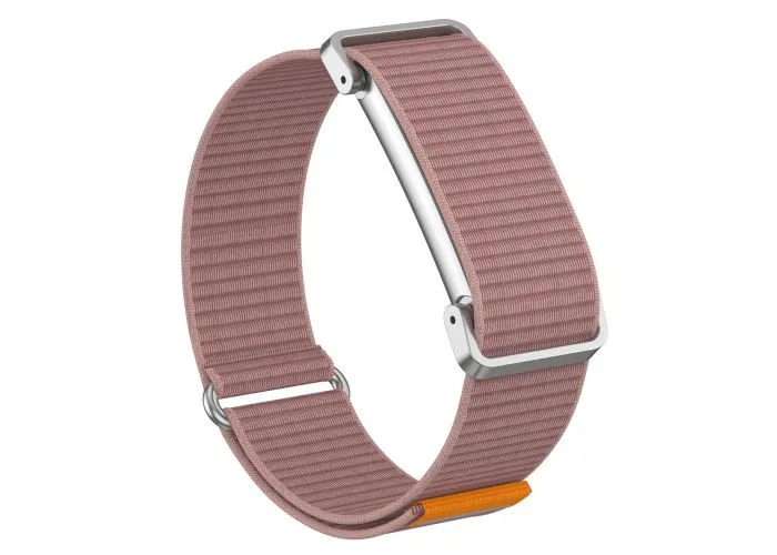 Google Fitbit Air - Urrem i nylon tekstil med metal urkasse - Lys blomme