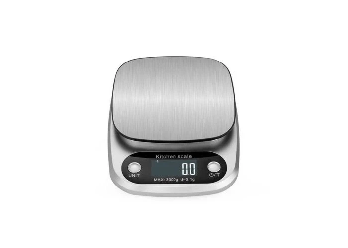 Precesion digital køkkenvægt 0.1g - 5kg - Rustfrit stål