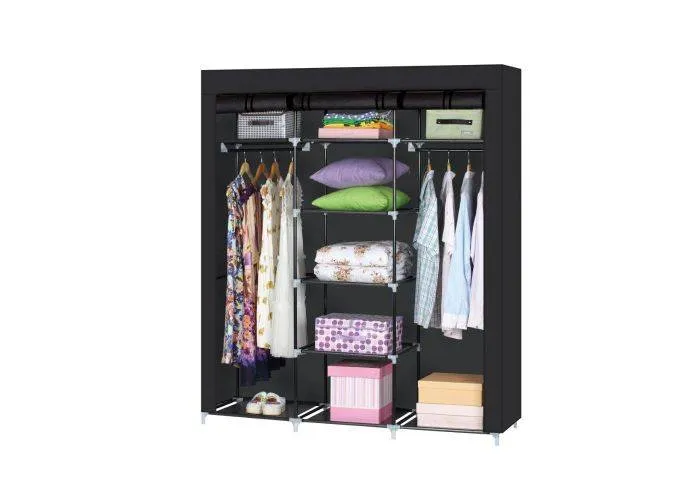 RACK Wardrobe - Garderobe i tekstil - 150*45*175 cm - Grå