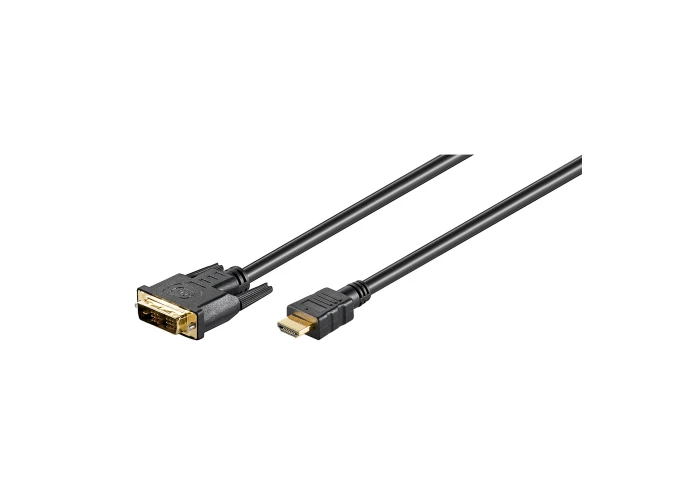 High Grade DVI-D - HDMI kabel - Guldbelagt - 1 m