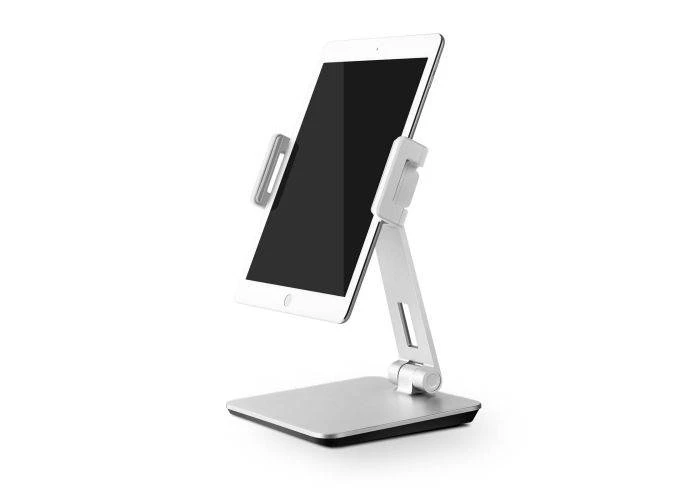 WERGON - Oslo - iPhone / Smartphone / Tablet - Aluminium Justerbar Design holder 7-13" - Sølv