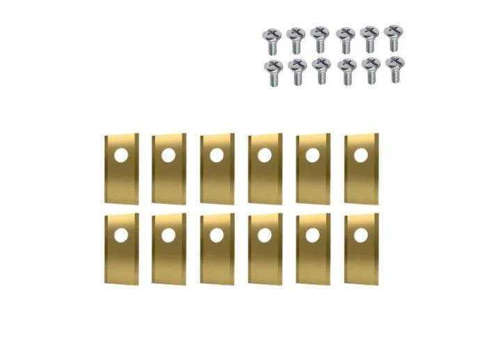 12-Pak Titanium worx Knive i rustfrit stål til Worx Landroid L/M/Vision/S