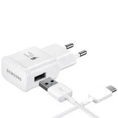 Original Samsung EP-TA20EW USB oplader / adapter 15W inkl. USB-C kabel - Hvid