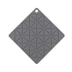 Non Slip Silikone Grydelapper / Bordskåner - SQUARE - Grå