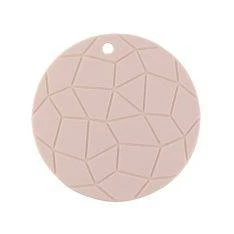 Non Slip Silikone Grydelapper / Bordskåner - ROUND - pink
