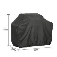 Overtræk til Grill - 100x80x66cm - Vandtæt - Inkl. opbevaringspose - Sort