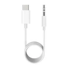 Type-C til 3.5mm (Han) Audio adapter 1m - Hvid